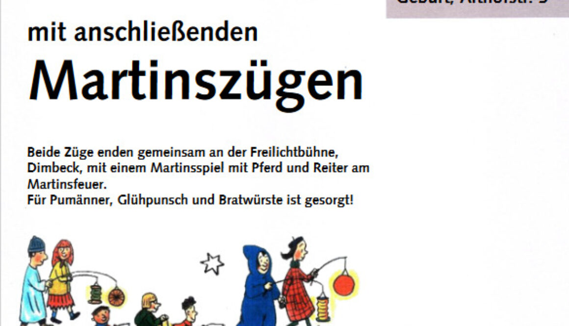 Ökumenische Martinszüge zur Freilichtbühne Mülheim an der Ruhr Regler Produktion Veranstaltungen 2022