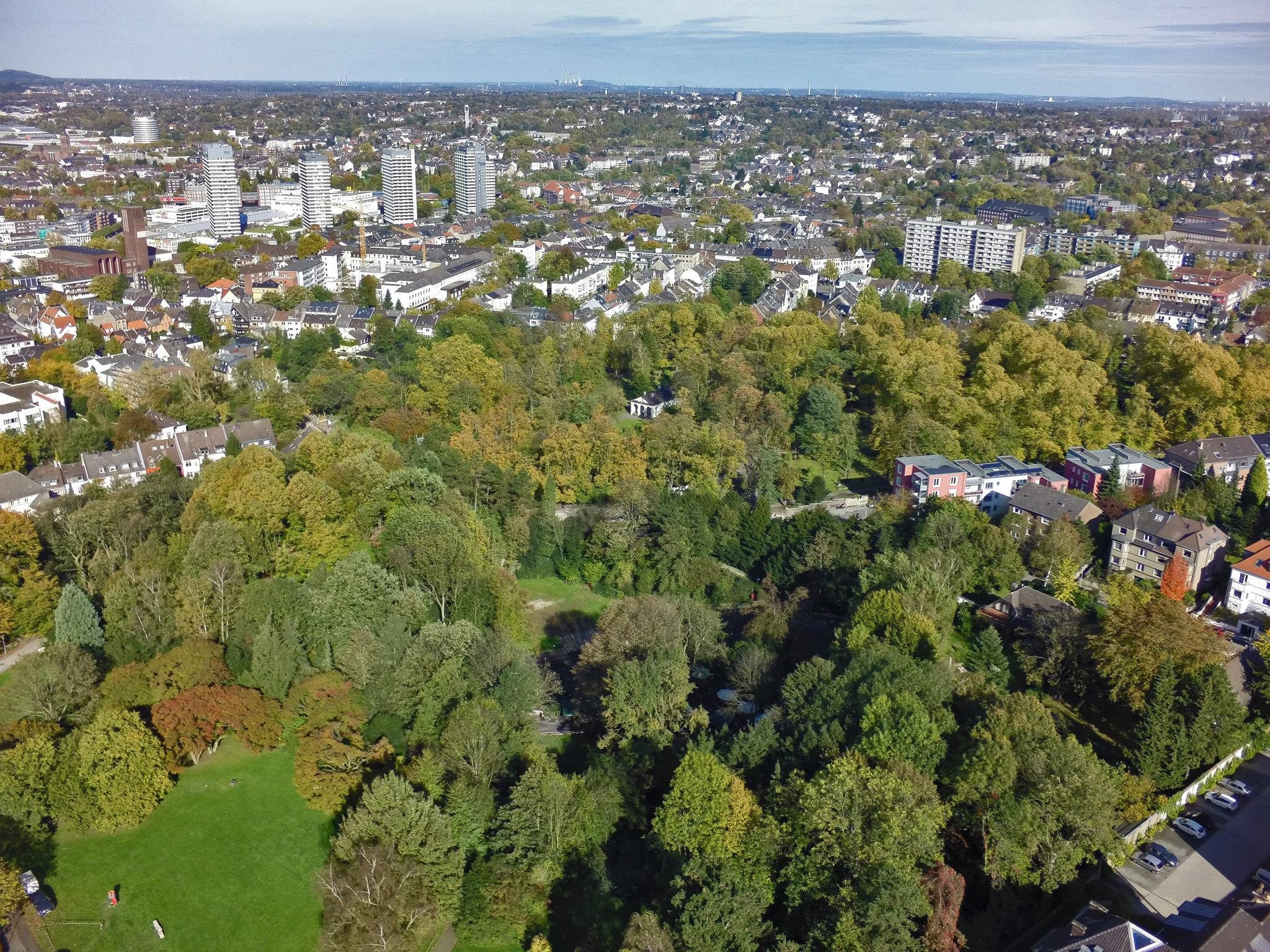 Freilichtbühne Park an der Dimbeck Mülheim an der Ruhr Vogelperspektive