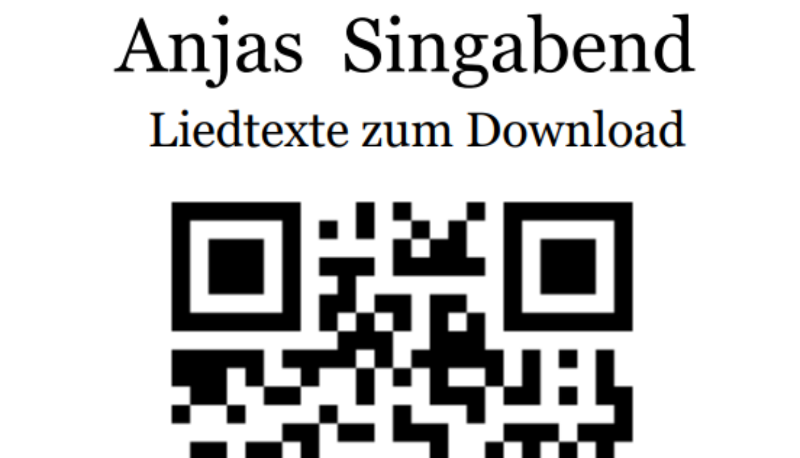 Anjas Singabend August 2024 QR-Code Plakat