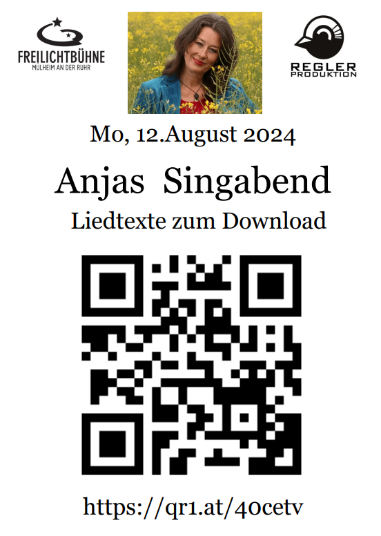 Anjas Singabend August 2024 QR-Code Plakat