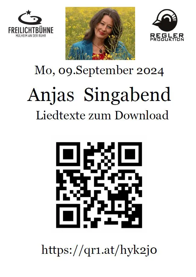 Anja Lerch Singaben 09.September 2024 Freilichtbühne Mülheim Ruhr Regler Produktion