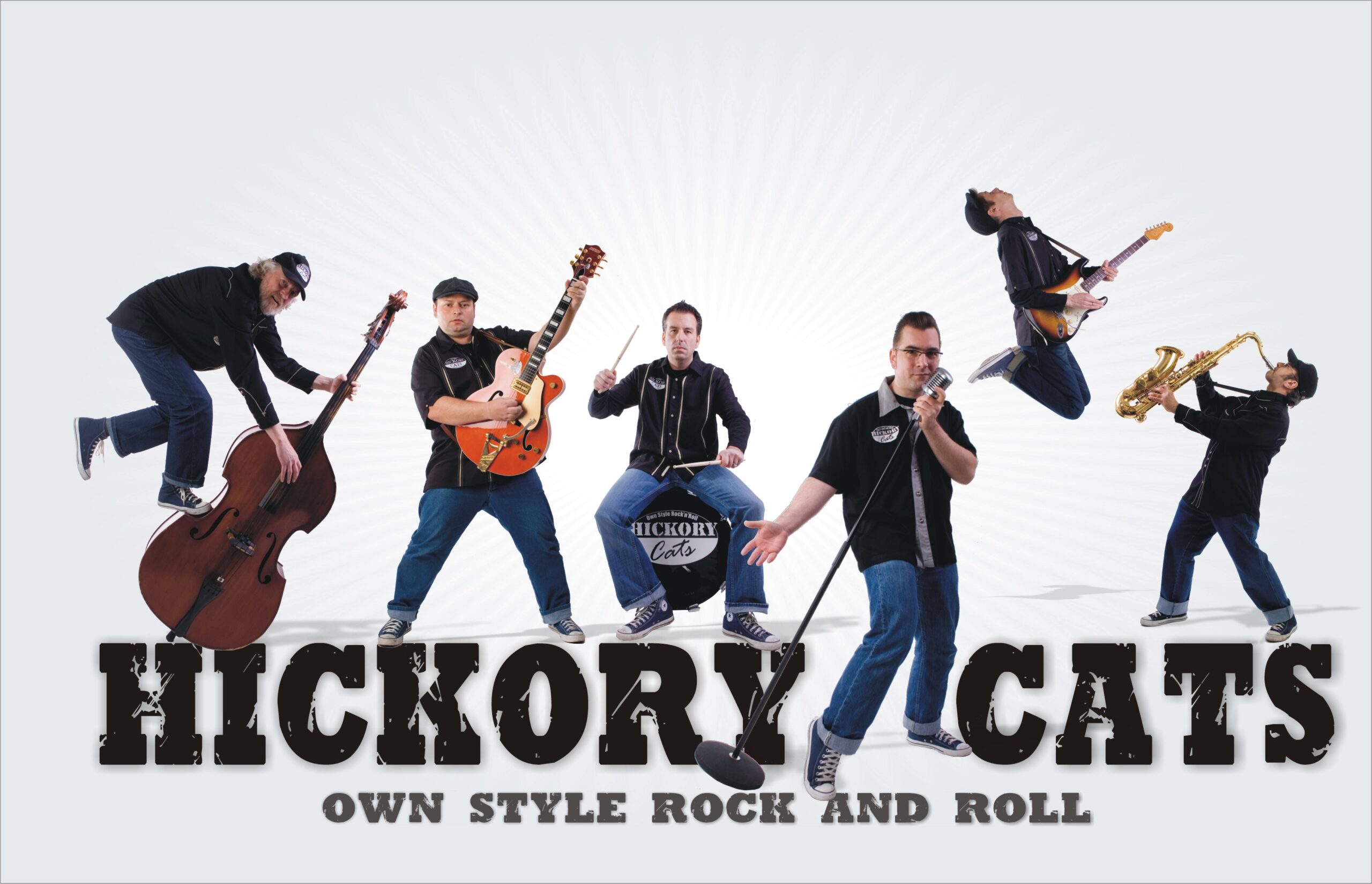 Hickory Cats Promotionfoto 1 mit Schrift