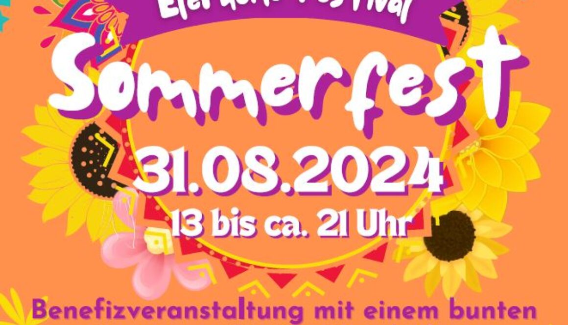 Plakat ElePhone Festival Freilichtbühne Mülheim Ruhr Regler Produktion AWO Veranstaltung 2024