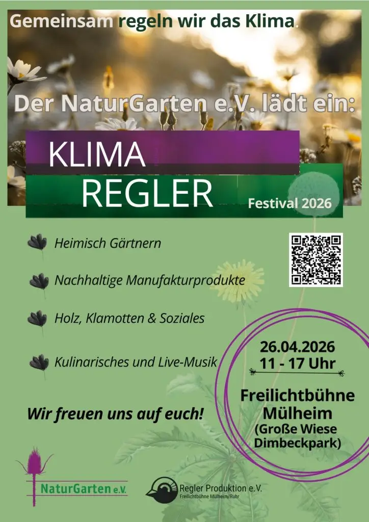 Klimareglerfestival Freilichtbühne Mülheim regler Produktion Naturgarten Veranstaltung 2026