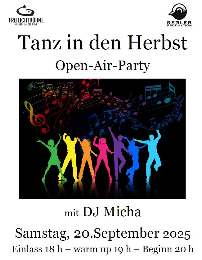 Plakat Tanz in den Herbst