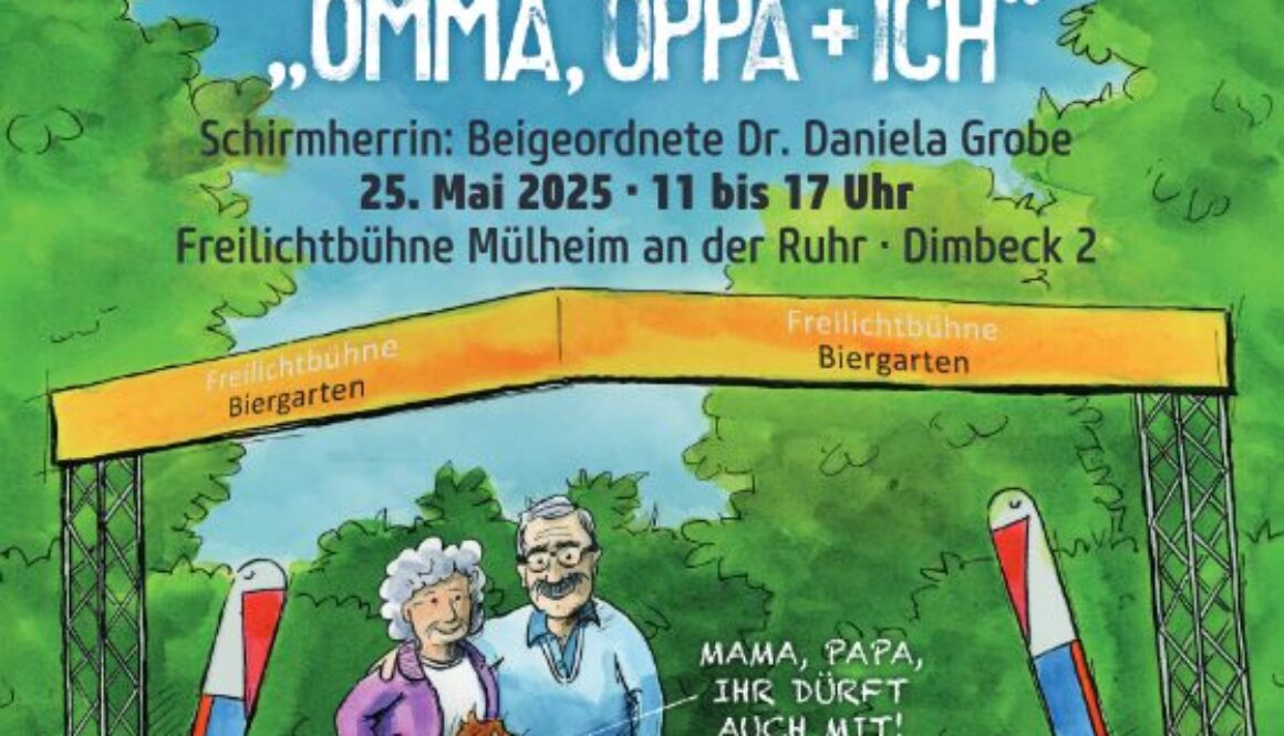 Tag der Generationen Plakat Freilichtbühne Mülheim Regler Produktion Veranstaltung 2025