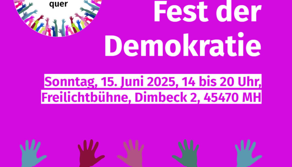 Fest der Demokratie Freilichtbühne Mülheim Regler Produktion Veranstaltung 2025