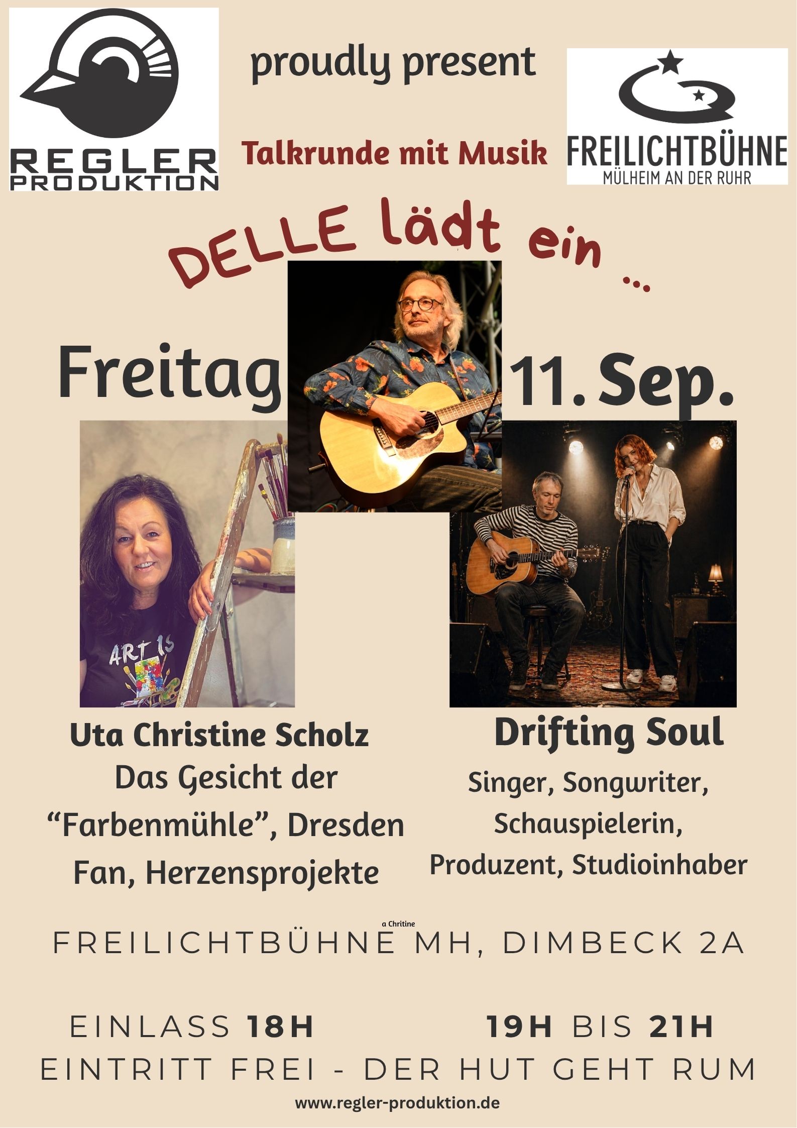Detlef Neuls lädt ein Veranstaltung Freilichtbühne Mülheim Regler Produktion 2026