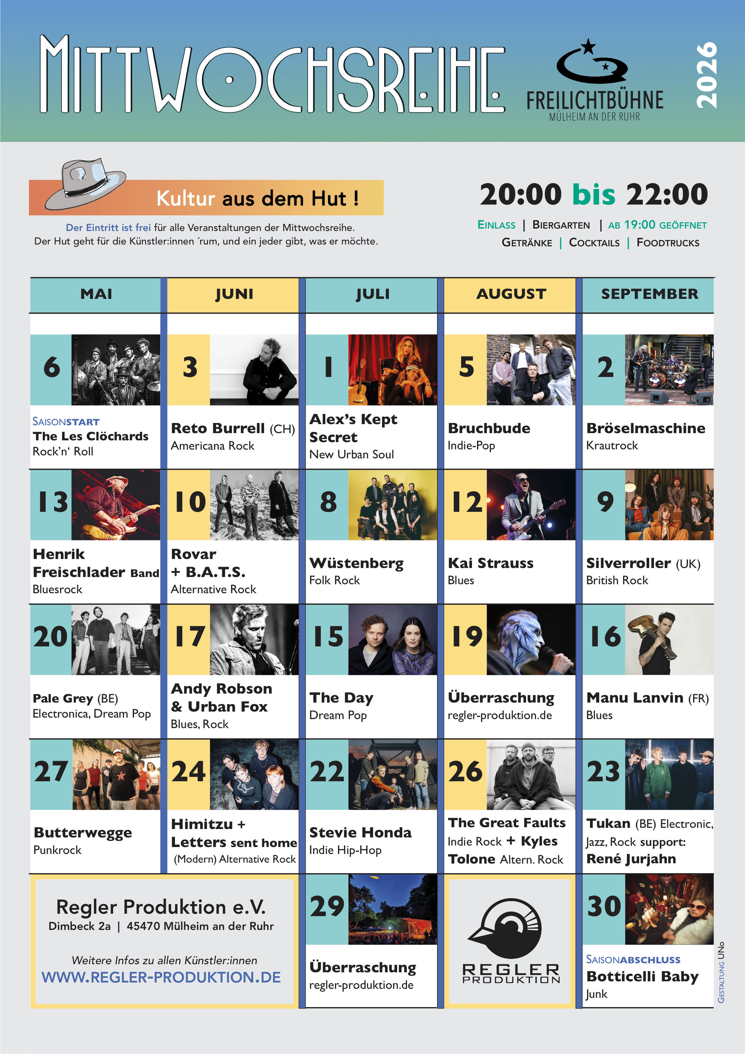 Mittwochsreihe_Plakat 2026_2 (1) hard Freilichtbühne Mülheim regler Produktion Veranstaltung Mittwochsreihe 2026